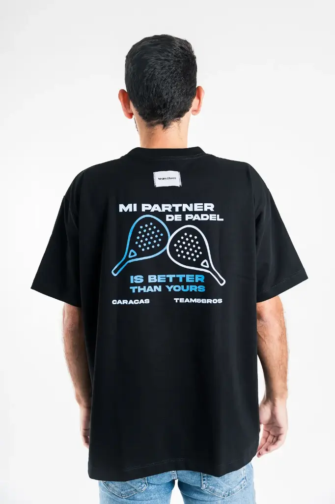 Franela Oversized manga corta cuello redondo "My Partner"