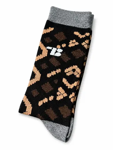 [TB-C003-N-12] Medias Casuales Piel de Culebra