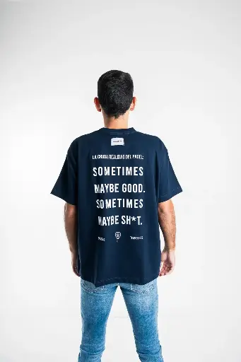 Franela Oversized manga corta cuello redondo "Sometimes"