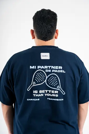 Franela Oversized manga corta cuello redondo "My Partner"