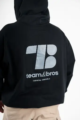 Hoodie Oversized manga larga "Team and Bros"
